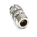 RS PRO Straight 50Ω Coaxial Adapter UHF Plug to N Socket 0.3GHz