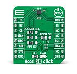 MikroElektronika Accel 20 Click Accelerometer Sensor Add On Board for KX134-1211 MikroBUS