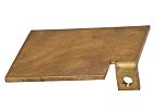 RS PRO Brass Gland Plate, 3mm H, 34mm W, 37mm L for Use with RS PRO GRP Enclosure