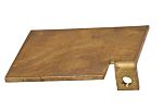 RS PRO Brass Gland Plate, 3mm H, 34mm W, 67mm L for Use with RS PRO GRP Enclosure