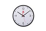 RS PRO Black Analogue Wall Clock, 310mm Diameter