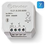 Interruptor Atenuable Finder 15.21.8.230.0200, , 1 vía vías, , 1 módulo Módulos, Selector, 200W, 230V ac