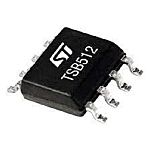 TSB512IST STMicroelectronics, 2-Channel Differential Amplifier 6MHz Rail to Rail Input/Output 8-Pin MiniSO8