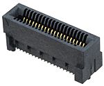Conector de borde Samtec, paso 0.8mm, 50 contactos, 2 filas, SMT