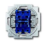 Mecanismo de interruptor por presión, Azul, Montaje Enrasado, IP20, ABB 2CKA001011A0928