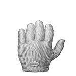 Niroflex Silver Stainless Steel Cut Resistant Gloves, Size 11, Nitrile Coating