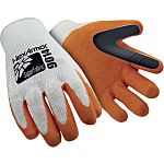 8888 White Cotton Needle Resistant Work Gloves, Size 6, Latex Coating