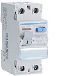 Hager CDC RCD Switch, 25A, 2 Pole, 30mA, Type AC, 230V
