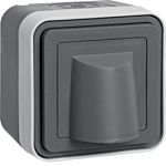 cubyko Surface mounted cable outlet grey