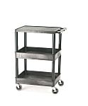 RS PRO 3 Shelf PE Trolley Trolley, 610 x 460 x 970mm, 150kg Load