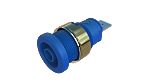 Hirschmann Test & Measurement Blue Female Banana Socket, 4 mm Connector, Tab Termination, 32A, Nickel Plating