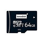 InnoDisk 64 GB Industrial MicroSD Micro SD Card, Class 10, UHS-1