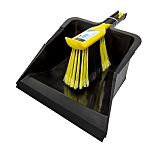 Bulldozer Black, Yellow Dustpan & Brush with brush included