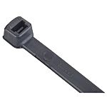 ABB Cable Ties, , 111.7mm x 2.4 mm, Black Nylon, Pk-10000