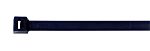 ABB Cable Ties, , 112mm x 2.3 mm, Black Nylon, Pk-11