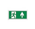 Acrylic, Steel Emergency Exit Up, None With Pictogram Only, Exit Sign, 390 x 190 x 27.5mm