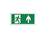 Acrylic, Steel Emergency Exit Up,  With Pictogram Only, Exit Sign, 390 x 190 x 27.5mm