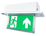Acrylic, Steel Emergency Exit Up, None With Pictogram Only, Exit Sign, 410 x 240 x 140mm