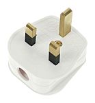 RS PRO UK Mains Plug, 13A White, Cable Mount Screw, 250V