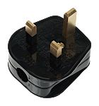 RS PRO UK Mains Plug, 13A Black, Cable Mount Screw, 250V