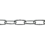 STEEL CHAIN-6.5MM X 10M-Long Link-Zinc