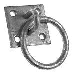 RING ON SQUARE PLATE - 2x2" - Galv