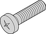 nVent SCHROFF Screw for Use with Backplanes, Test Adapters, M2.5 Thread, 100 Piece(s)