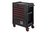 RS PRO 6 drawer Steel Wheeled Tool Chest, 1018mm x 458mm x 746mm