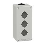 Schneider Electric Grey Die Cast Zinc XAPD Empty Control Station - 3 Hole 30mm Diameter