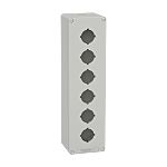 Schneider Electric Grey Die Cast Aluminium XAPD Empty Control Station - 6 Hole 30mm Diameter