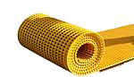 Alfombra antideslizante RS PRO de PVC Amarillo, , 10000mm x 600mm x 14mm