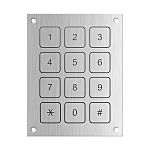 RS PRO IP68 12 Key Aluminium Piezo Keypad