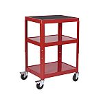 RS PRO 3 Shelf Steel Trolley Trolley, 610 x 460mm, 150kg Load