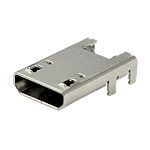 Same Sky Horizontal, SMT Type Type B 2 USB Connector