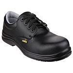 Amblers FS662 Unisex Black Toe Capped Safety Shoes, UK 4, EU 37