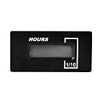 LCD Hours Run Meter, 6-Digit, Snap-in fi