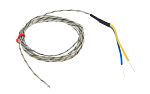 Termopar tipo J RS PRO, Ø sonda 1/0.3mm x 2m, temp. máx +400°C, conexión Cable