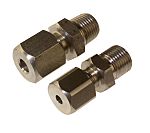 RS PRO 1/8 BSPT Compression Fitting for Use with Thermocouple or PRT Probe, 3mm Probe