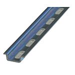 RS PRO Zinc Plated Steel Slotted DIN Rail, Terminal Block Compatible, 2000mm x 15mm x 6mm