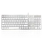 Ceratech 301C MAC Wired USB Mac Keyboard, QWERTY, White