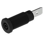Electro PJP Black Female Banana Socket, Plug In Termination, 10A, 600V