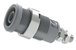 Electro PJP Grey Female Banana Socket, Plug In Termination, 25A, 600 → 1000V