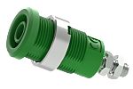 Electro PJP Green Female Banana Socket, Plug In Termination, 25A, 600 → 1000V