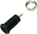 Electro PJP Black Female Banana Socket, Plug In Termination, 36A, 600 → 1000V