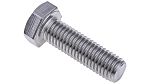 RS PRO Plain Stainless Steel, Hex Bolt, M12 x 40mm