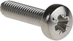 RS PRO Pozidriv Pan A4 316 Stainless Steel Machine Screw DIN 7985, M3x12mmx0.472in