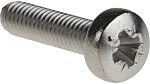 RS PRO Pozi Pan A4 316 Stainless Steel Machine Screw DIN 7985, M3x12.0mm