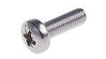 RS PRO Pozi Pan A4 316 Stainless Steel Machine Screw DIN 7985, M5x16mm