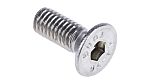 RS PRO Plain Stainless Steel Hex Socket Countersunk Screw, ISO 10642, M6 x 16mm