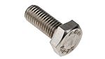 RS PRO Plain Stainless Steel, Hex Bolt, M10 x 25mm
